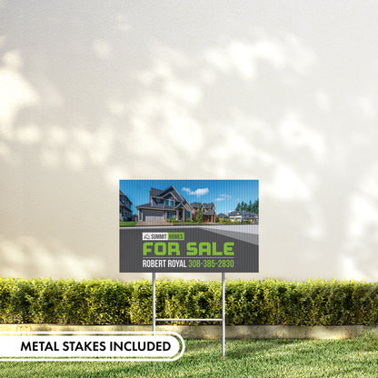Yard signs With Metal Stakes (Included)