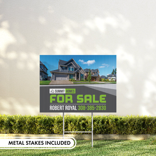 Yard signs With Metal Stakes (Included)