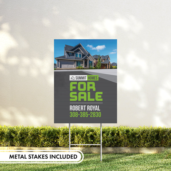 Yard signs With Metal Stakes (Included)