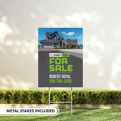 Yard signs With Metal Stakes (Included)