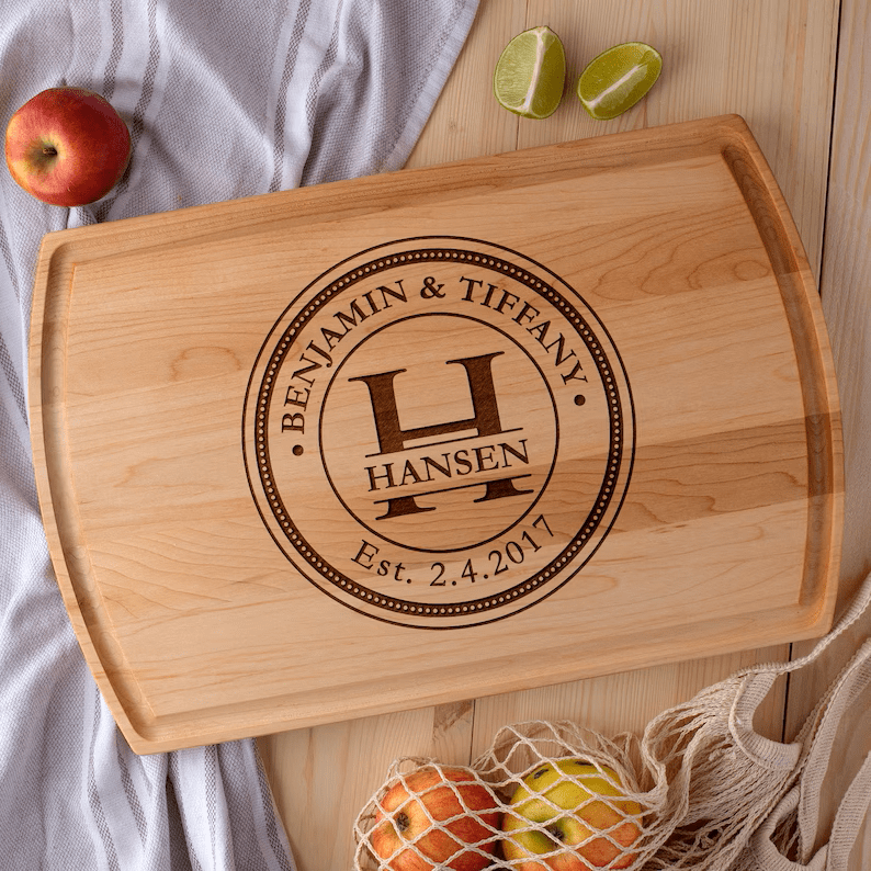 Personalized Bamboo Wood Cutting Board