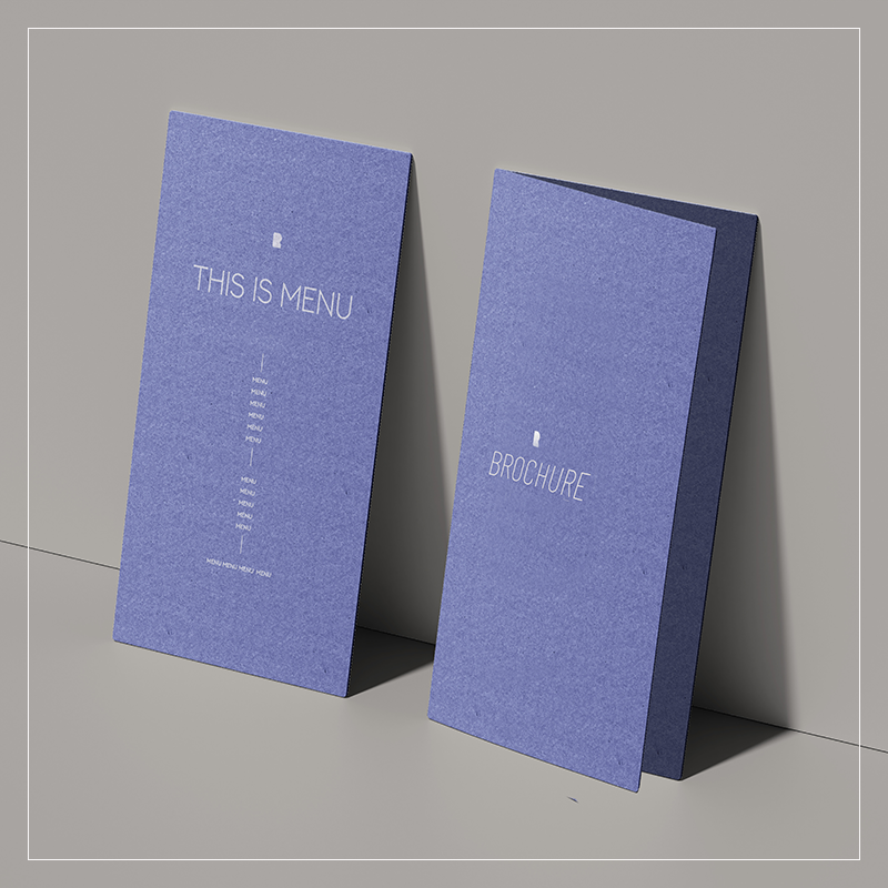 Brochures and Menus