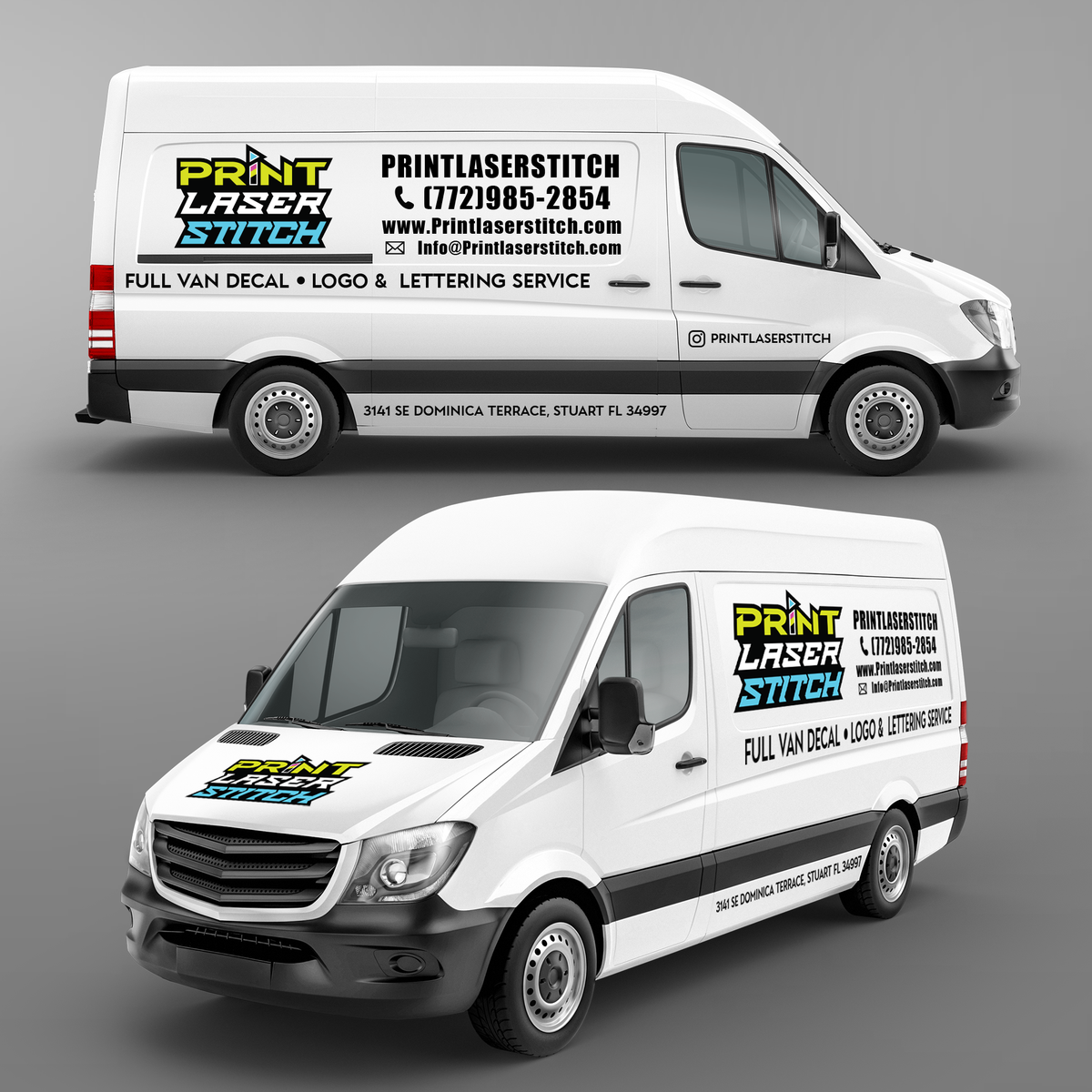 Full Van Decal – Logo & Lettering Service