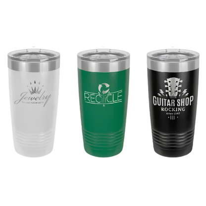 Custom Laser Engraved Stainless Steel Tumbler