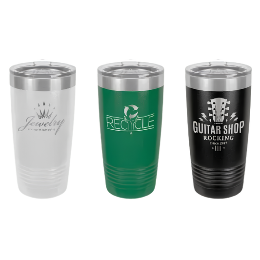 Custom Laser Engraved Stainless Steel Tumbler