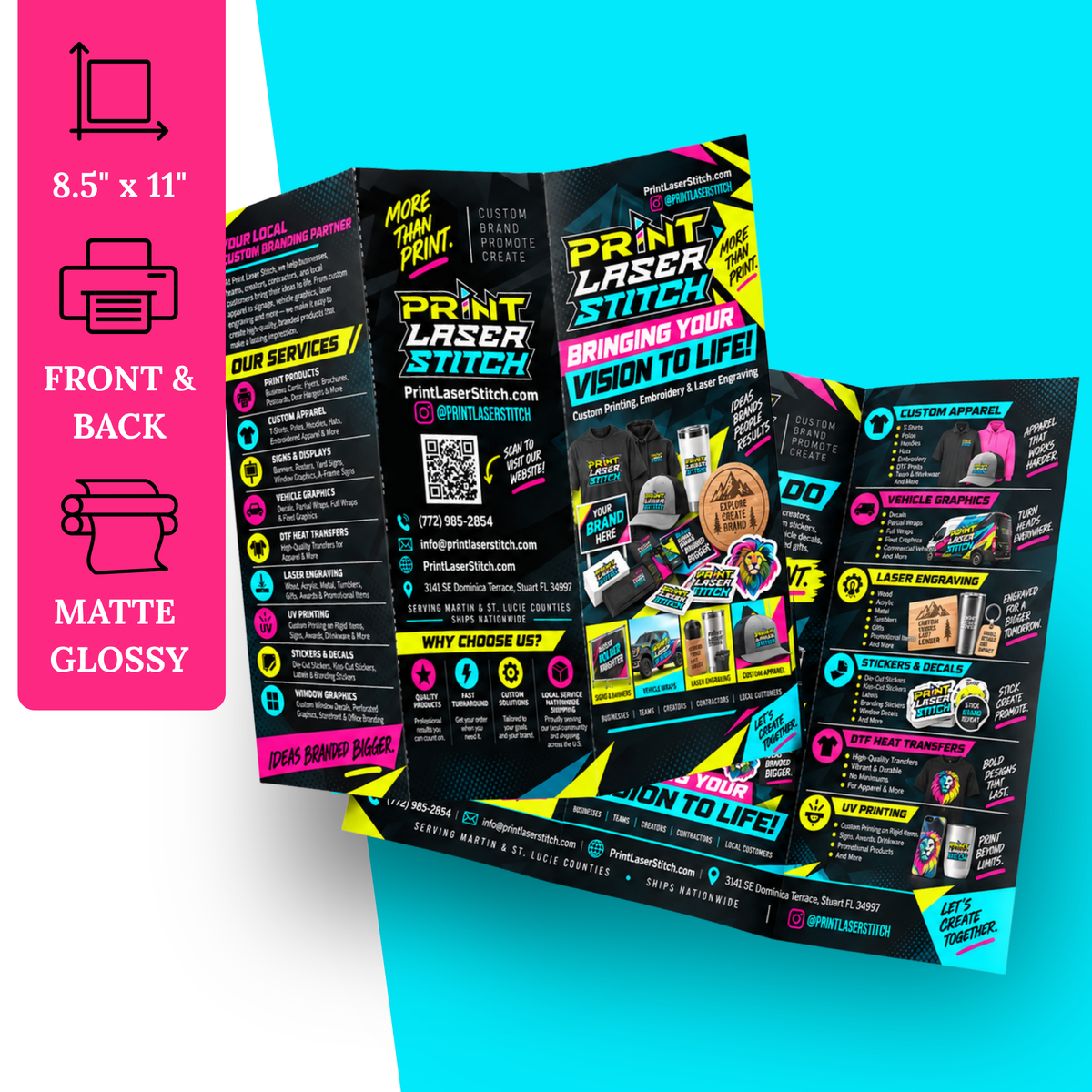 Brochures and Menus