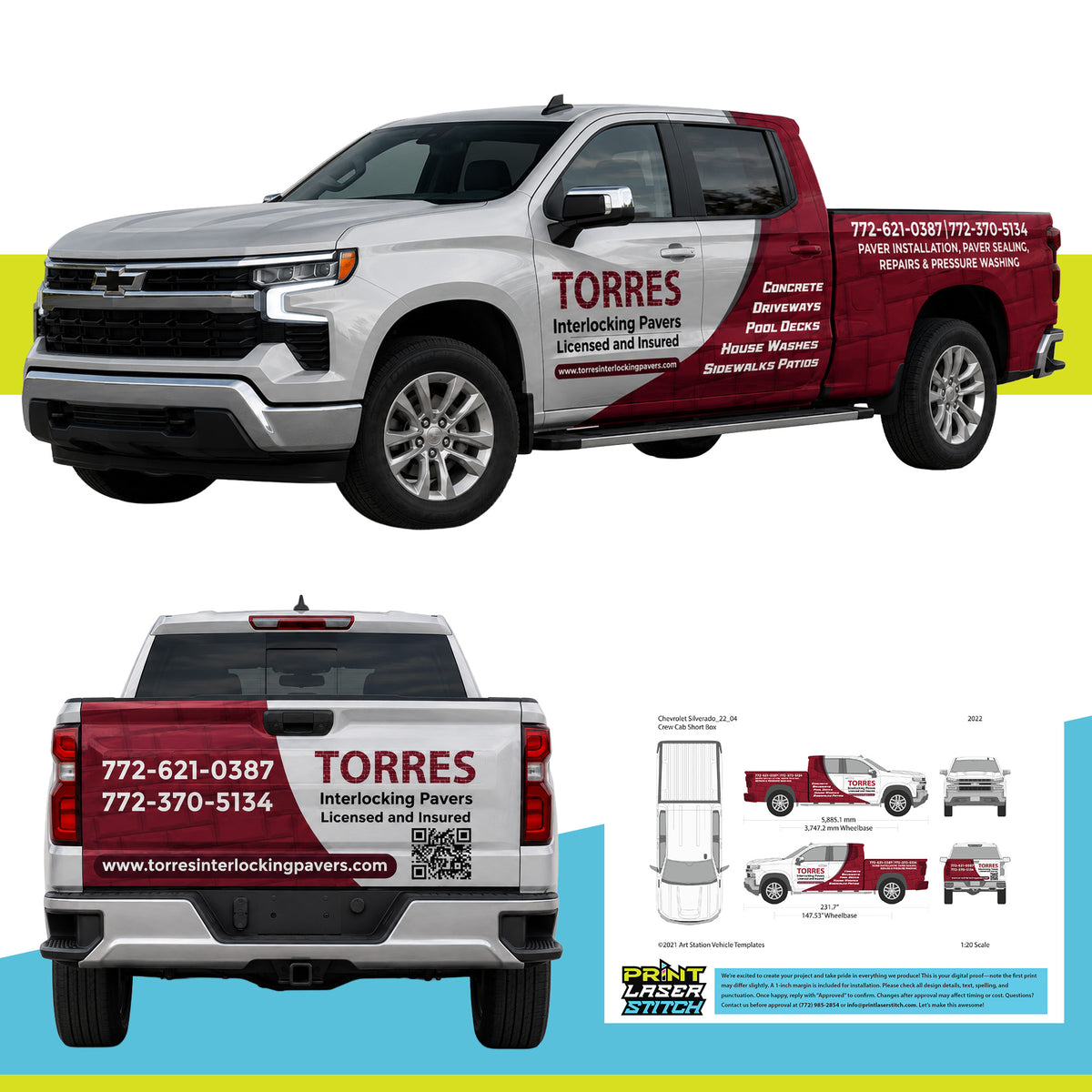 [DESIGN ONLY ] Company Vehicle Wrap Design
