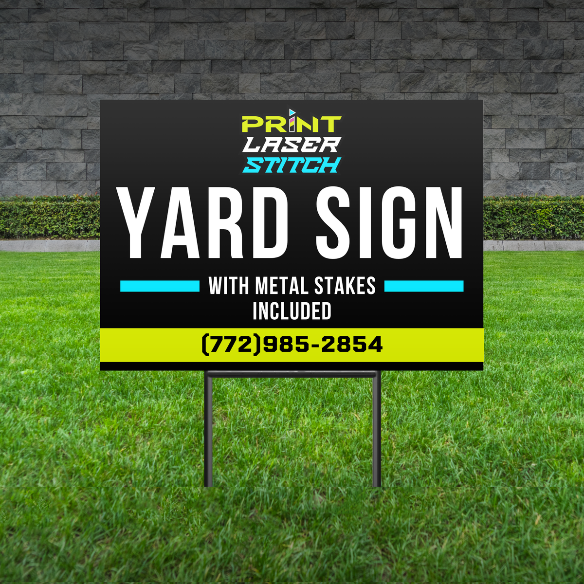 Yard signs With Metal Stakes (Included)