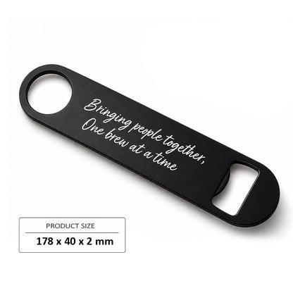 Custom Engraved Speed Bottle Opener Stainless Steel