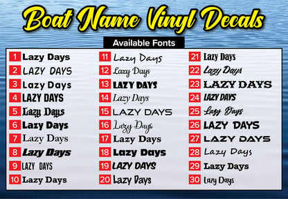 Boat Decals