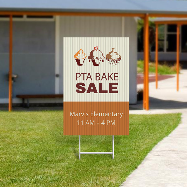 Yard signs With Metal Stakes (Included)